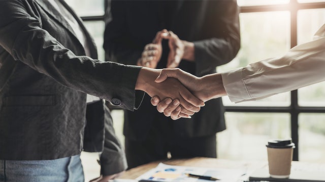 A diagram showing the value of supplier management in a business process.