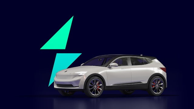 A poster showing a vehicle with the text "Vehicle Electrification" on it.