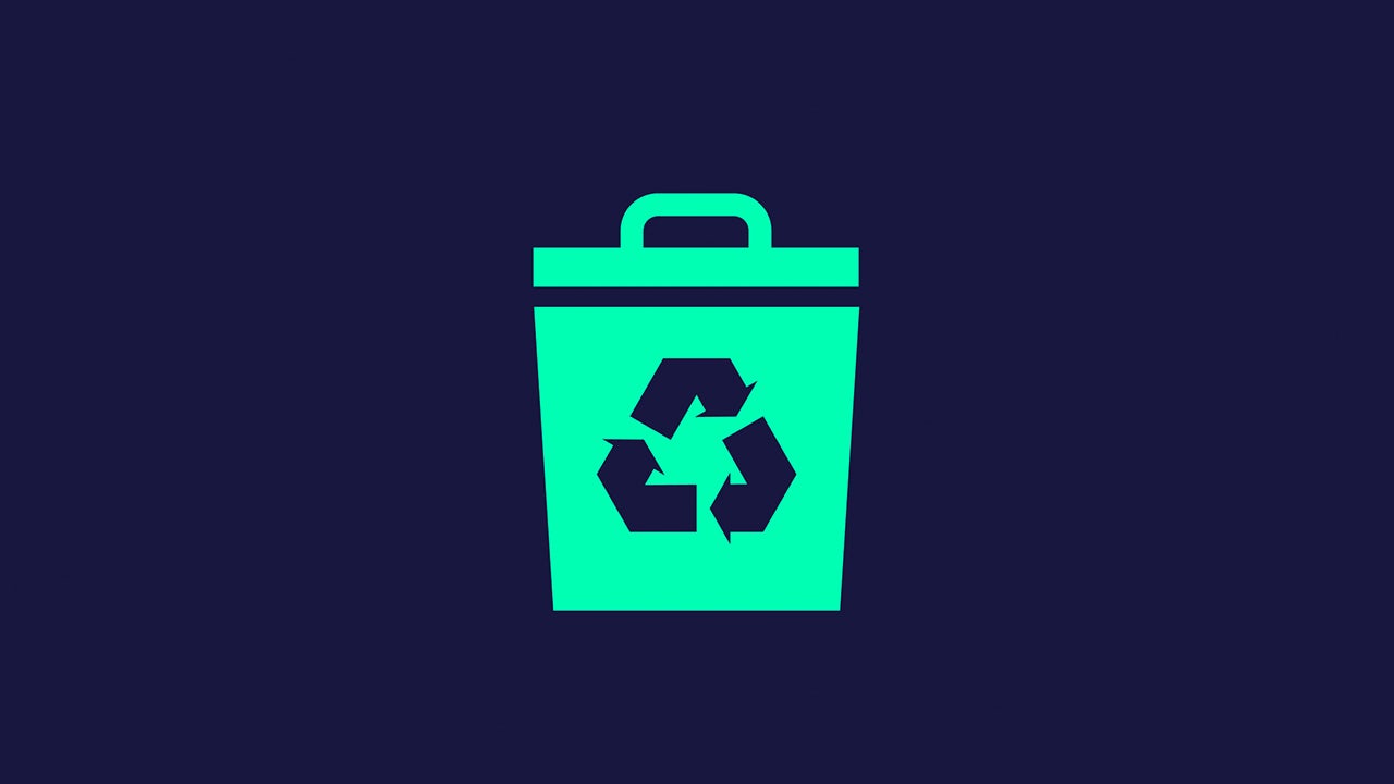 Waste to landfill icon