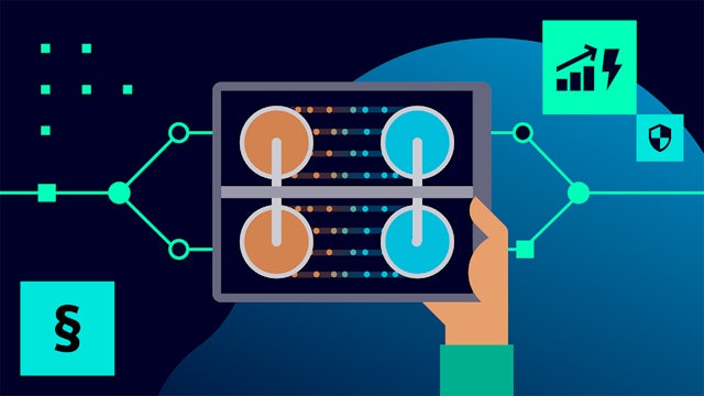 Aerial view of a large circular water treatment facility with multiple tanks and structures surrounded by green landscape