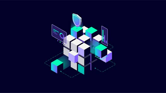 An icon representing virtual PLC management with a stylized PLC symbol and a gear. 