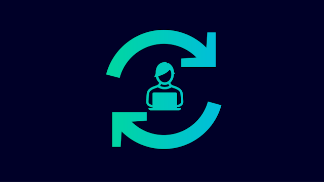 An icon representing predictive planning with a futuristic and technological theme. 