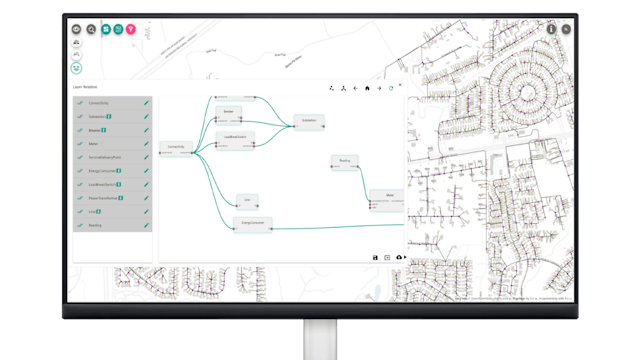 A Siemens logo displayed on a screen with a blue background. 