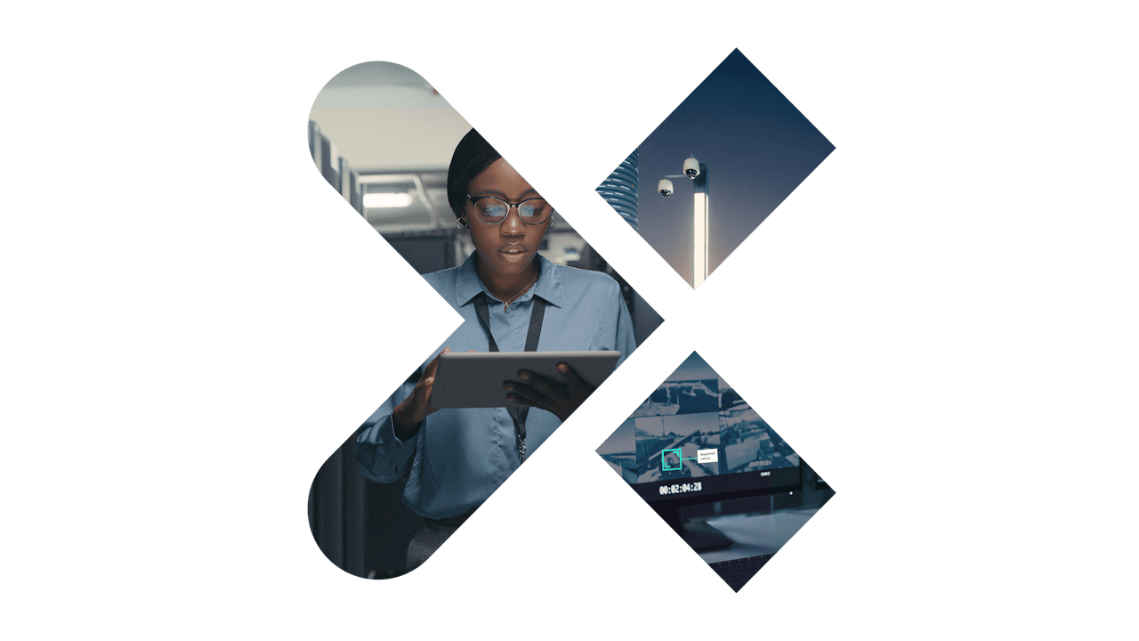 Security professional monitoring Siveillance Video surveillance system. 